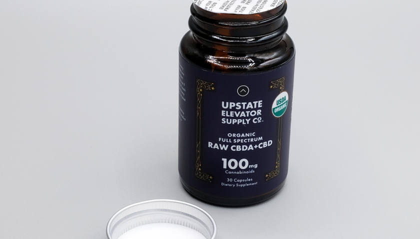 Upstate Elevator Supply Co Full Spectrum Raw CBDA + CBD 100mg Capsules
